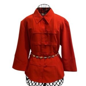 Women's Red Blouse/Top Size 12